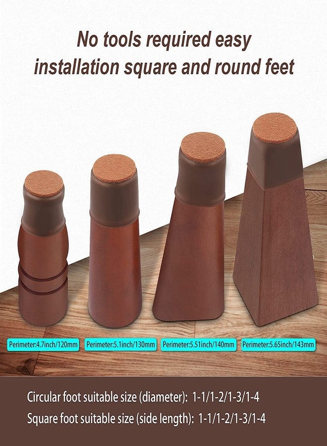 Prostuff.in Silicone Chair Leg Floor Protectors - 16 Pcs | Rubber Furniture Caps to Prevent Scratches, Reduce Noise, Anti-Slip | Covers for Chairs, Stools, Tables, Brown - Image 5